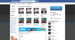 Desktop Screenshot of lyricsplus.com